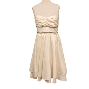ABS Allen Schwartz Collection Ivory Cocktail Dress NEW- Sz. 8
